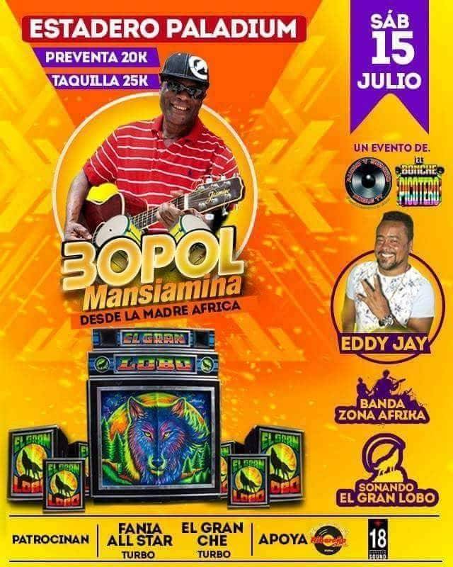 Concert Bopol Mansiamina le Samedi 15 juillet 2017