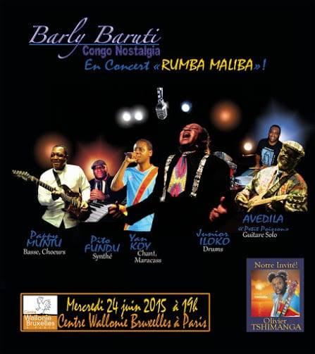 Concert 24 juin : Barly Baruti & Congo Nostalgia