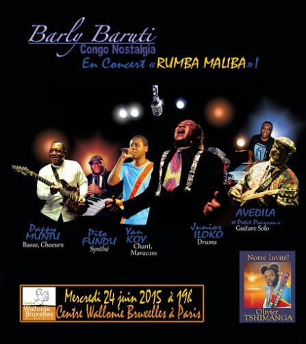 Concert 24 juin : Barly Baruti & Congo Nostalgia