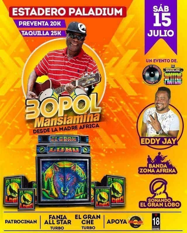 Concert Bopol Mansiamina le Samedi 15 juillet 2017