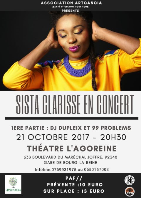 Sista Clarisse en concert pour les enfants malades